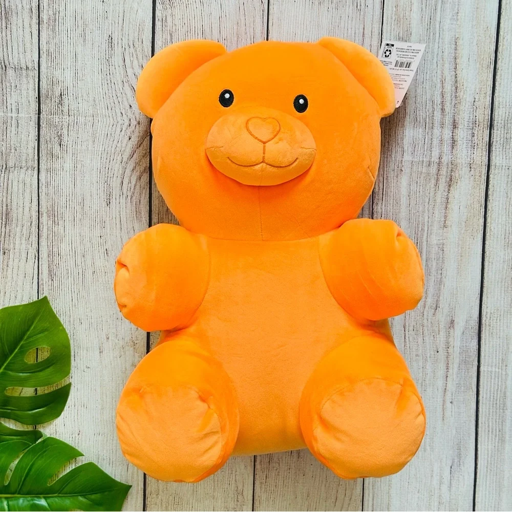 Valentine's Day Orange Gummy Bear Plush, 16 in NEW